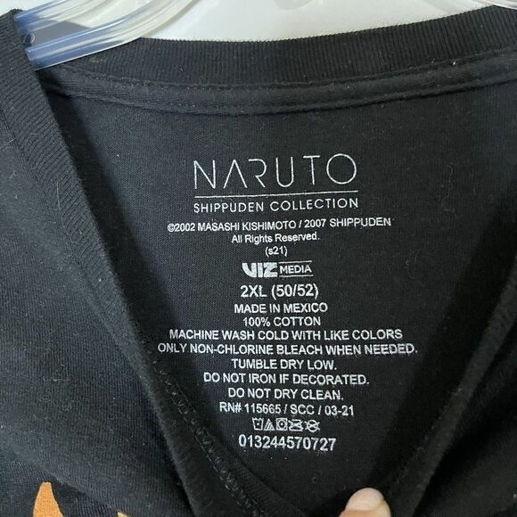 Naruto Shippuden collection Ramen black graphic crew neck tshirt size 2XL - Picture 2 of 4